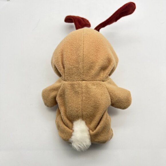 Reindeer Troll Ace Novelty Treasure Troll Orange Eyes Hair Wishstone Gem - Picture 4 of 12